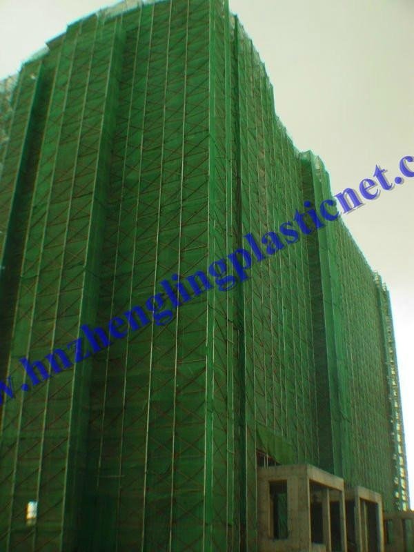 HDPE plastic GREEN Counstruction safety net 2