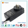 US Plug Input 100-240V Output 12V 5A Power Adapter 2