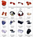 ear muff.dust mask.protect goggles.three head suction mover