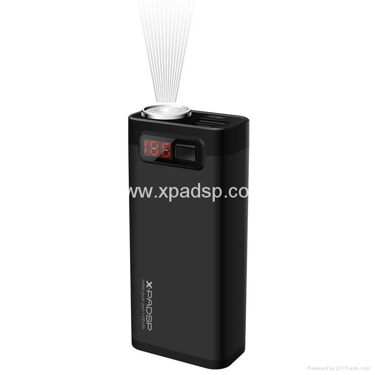 5200mah External Battery Power Bank charger with LED flashlight