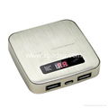 3500mah External Dual USB Output Battery Power pack charger  2