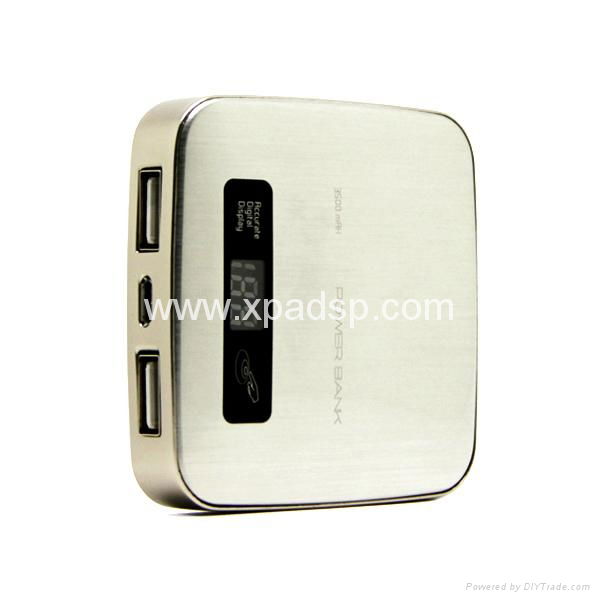 3500mah External Dual USB Output Battery Power pack charger  5