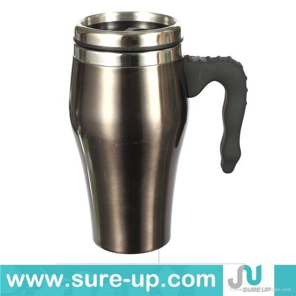 New luxury design stainless steel fancy mug wholesale thermos mug car mug warmer