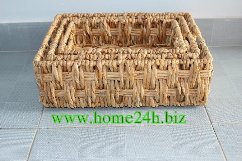  Handmade Vietnam crafts Handicrafts Natural Basket S/3 3