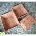 Vietnam handmade Water Hyacinth Storage Basket S/3 2