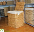 Home24h - Water hyacinth laundry hamper Basket Set s/5 1