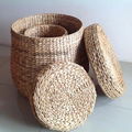 Water hyacinth a big box round hamper with lids