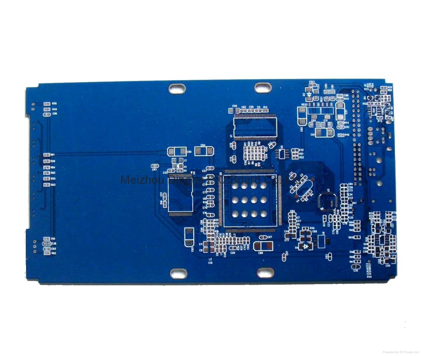 Blue Solder Mask 2-layer PCB Manufacturing 
