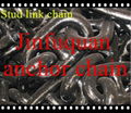 U2 grade black tarred stud link chain for vessel