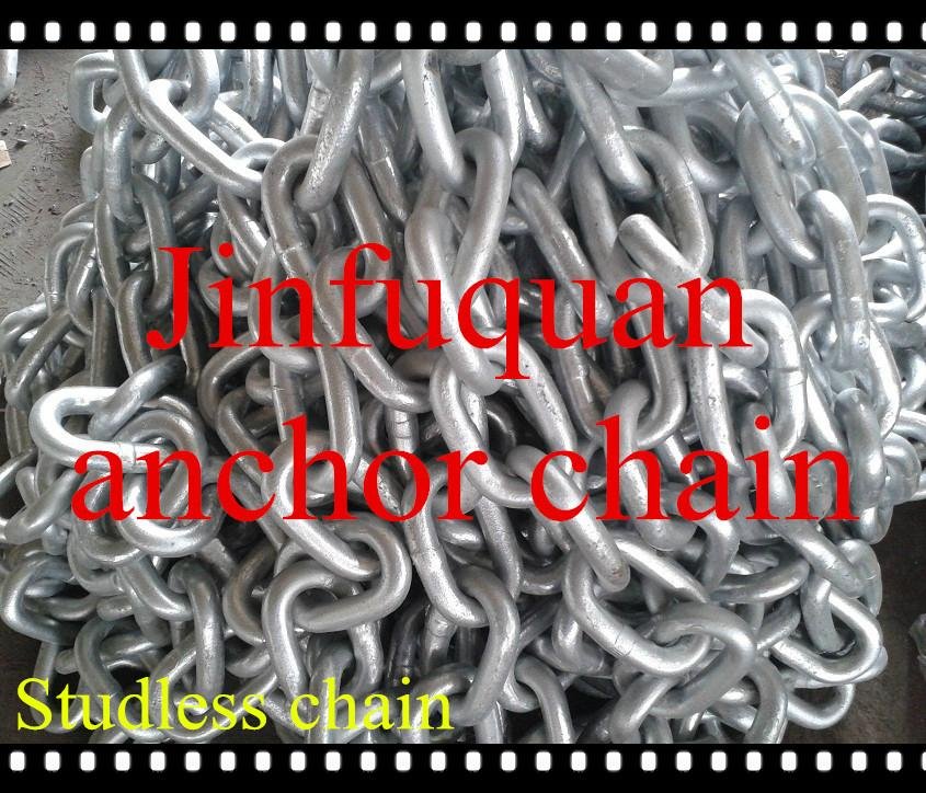 U2 galvanized studless link anchor chain for ship with CCS 2