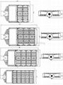 90W 120W 150W 180W LED Street light Road Lamp IP65 LED Meanwell Driver 6