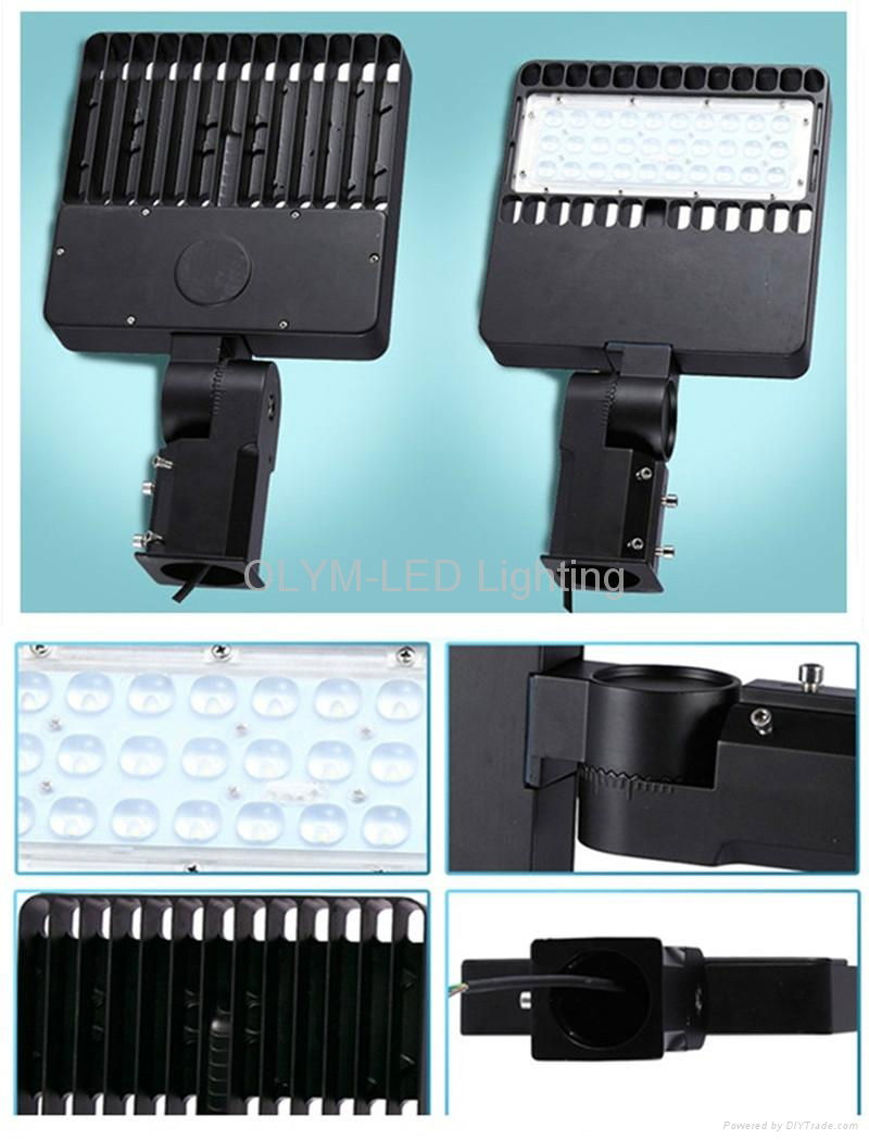 IP67 150W LED Square Parking Lot Light Outdoor Shoebox Flood Lights 2