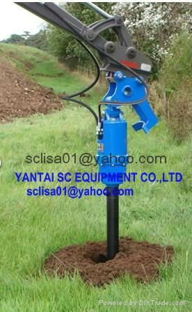 hydraulic auger drill for excavator  