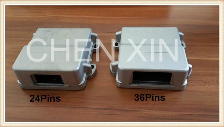 36Pins ECU Connector PCB Single Hole Aluminum Enclosure Box 