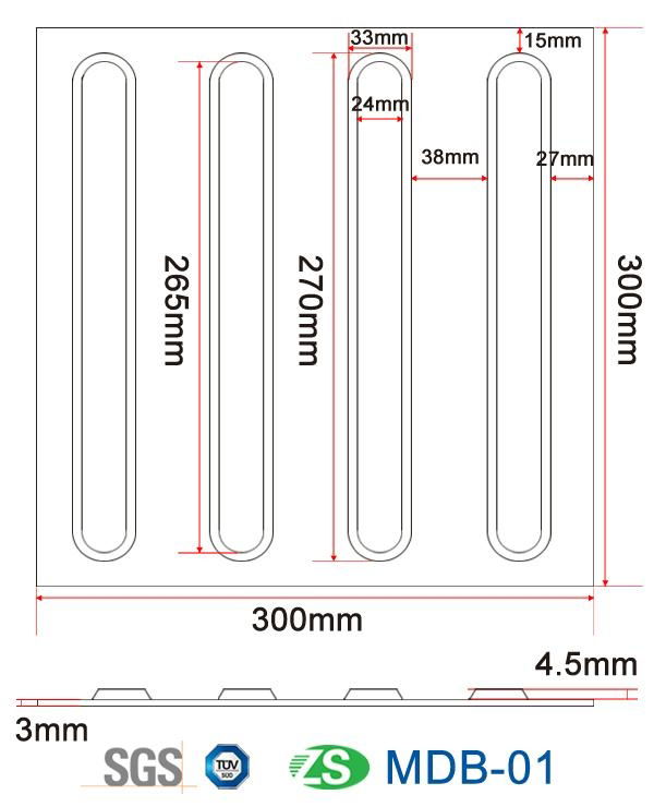 tactile mat for blind man