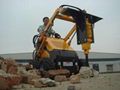 Mini skid steer loader HY380 with braker