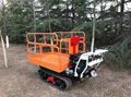 Crawler dumper with lift container Hydraulic Scissor lifter Picking platform 7