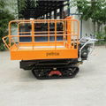 Crawler dumper with lift container Hydraulic Scissor lifter Picking platform 11