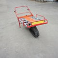 Motor barrow with single pedrail cart 5