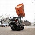 Crawler type dumper with lift container, Hydraulic Scissor lifter 4