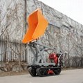 Crawler type dumper with lift container,