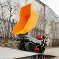 Crawler type dumper with lift container, Hydraulic Scissor lifter