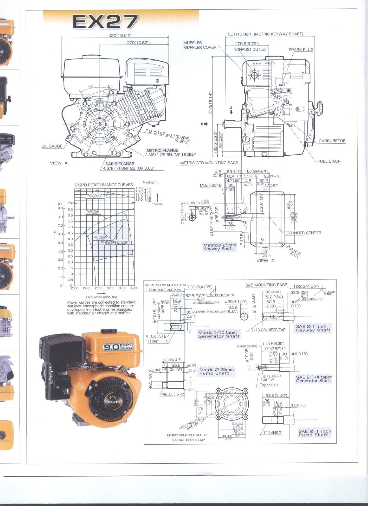 Four-stroke Air-cooled 9HP GASOLINE ENGINE 3