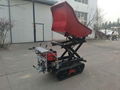 Crawler type dumper with lift container, Hydraulic Scissor lifter