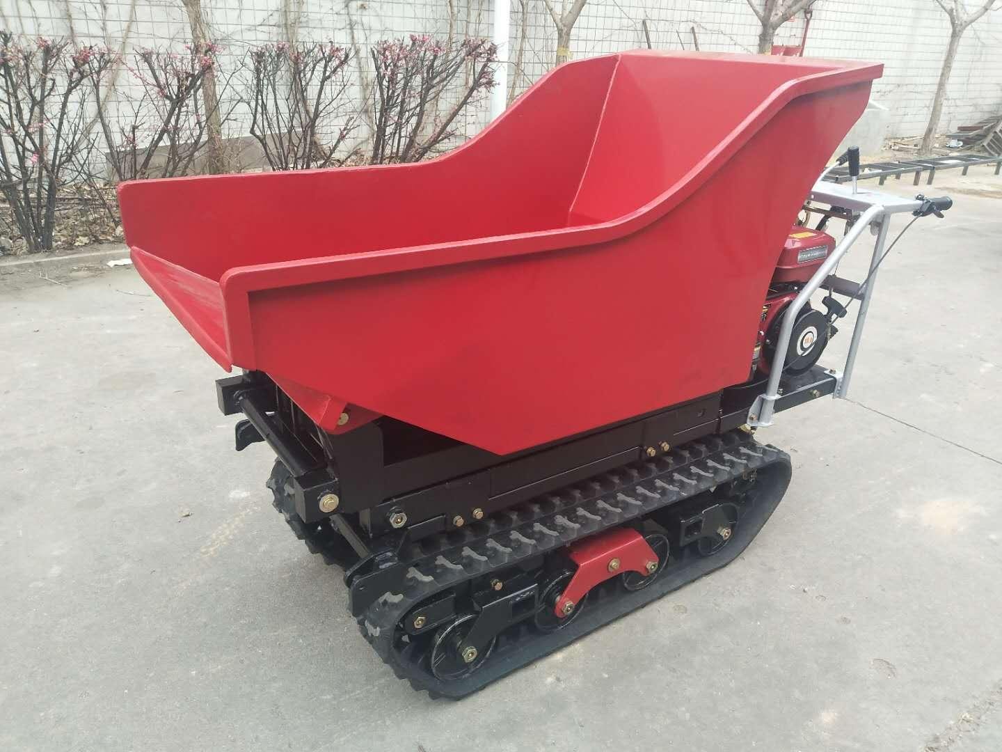 Crawler type dumper with lift container, Hydraulic Scissor lifter 2