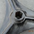   High ground gap spray parts rubber wheel 3