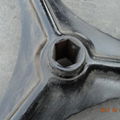   High ground gap spray parts rubber wheel