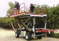 Crawler type dumper with lift container   Stepless speed change Scissor lifter