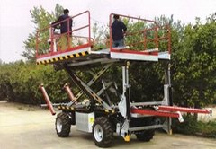 Crawler Platform with lift container Stepless speed change Scissor lifter    