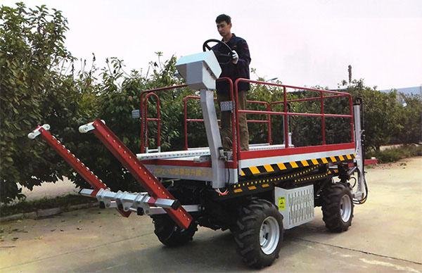 Crawler Platform with lift container Stepless speed change Scissor lifter     4