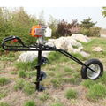 single wheel ground drill