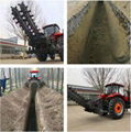 Large chain trencher and back filling Grooving machine 