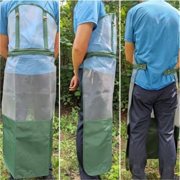 Garden protective apron Lawn Mowing protective gauze apron   3