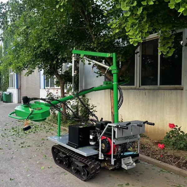 Crawler self-propelled fruit picking vibration shaking machine 3