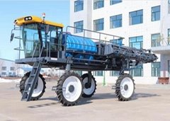 Self propelled high clearance four-wheel drive four-wheel plant protection spray