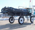 Self propelled high clearance four-wheel drive four-wheel plant protection spray