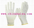 white PU coated safety electrical work gloves 1