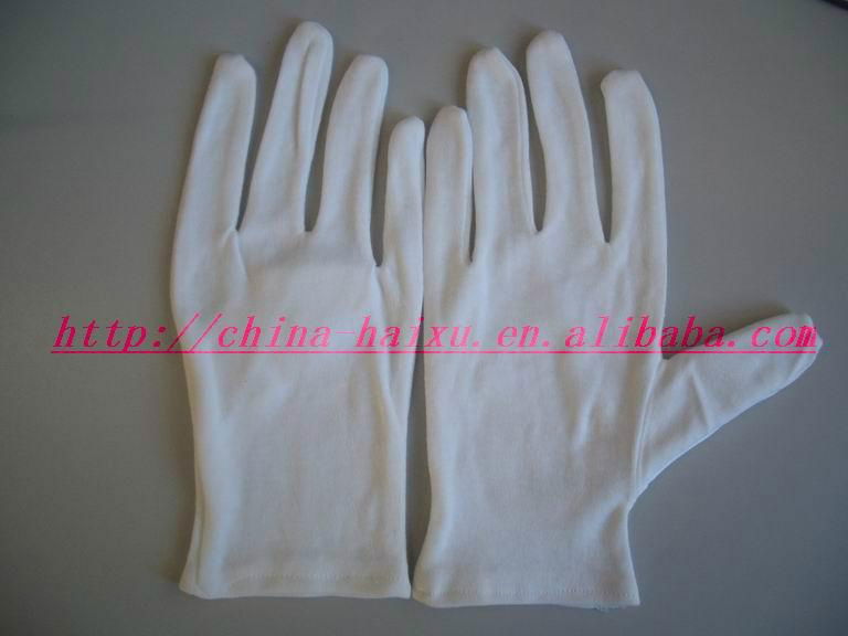 100% cotton gloves