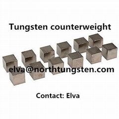 Tungsten alloy cube counterweight balance racing weight