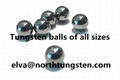 Tungsten alloy balls used for military