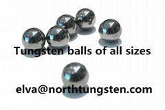 Tungsten alloy balls used for military and ballast exect bead fishing