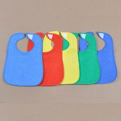 5 pk plain baby bib.