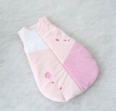 Baby sleeping bag with embroidery.