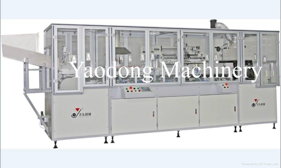 single color automatic screen printing machine & UV Curing system