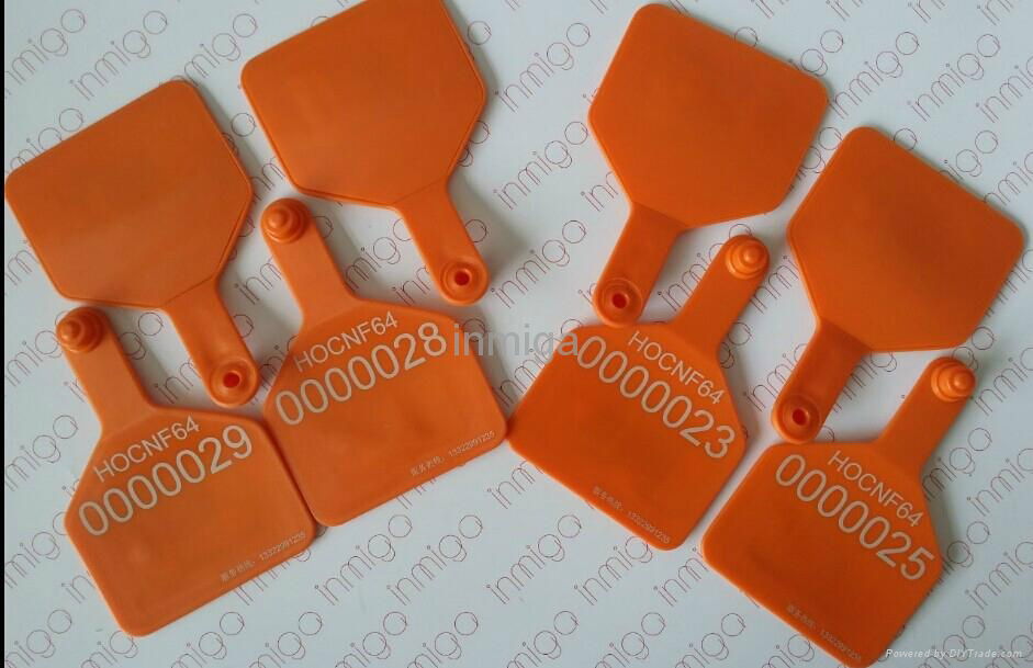 rfid passive uhf 915Mhz animal ear tag for tracking animal 5