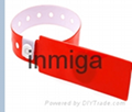 Waterproof RFID PVC HF one-time wristband for hospital 1